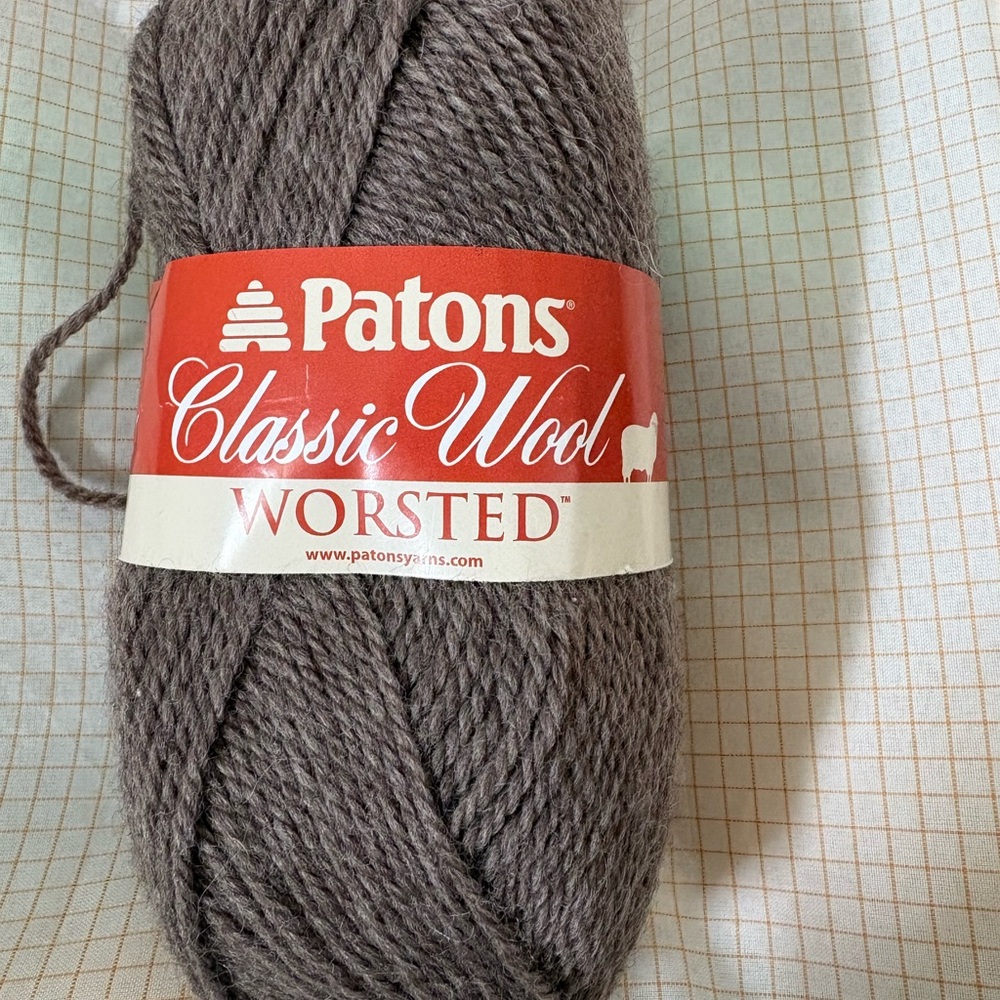 Patons Classic Wool Worsted Yarn - Taupe Gray